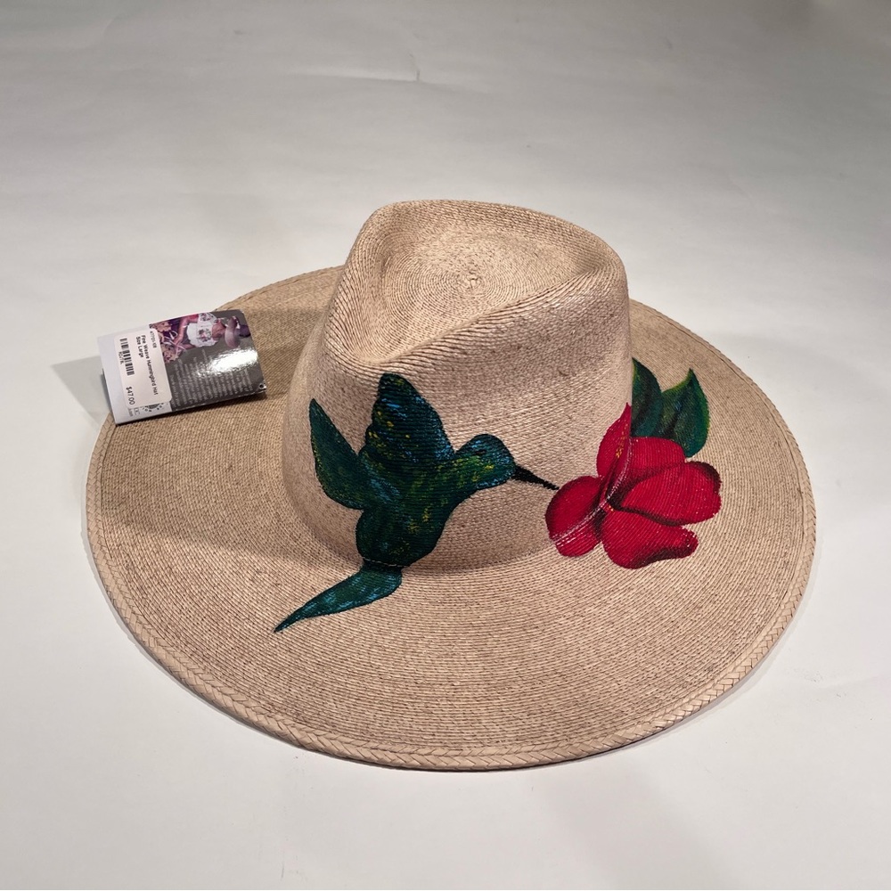 Floral Handpainted Straw Hat